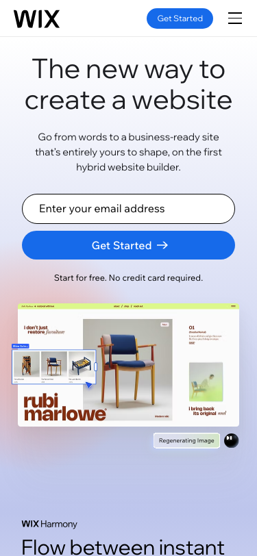 Wix - mobile