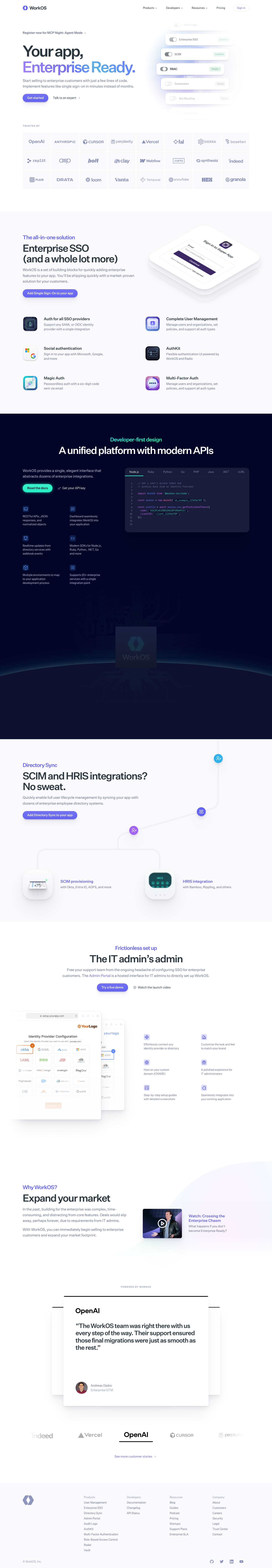 Workos - full page scroll