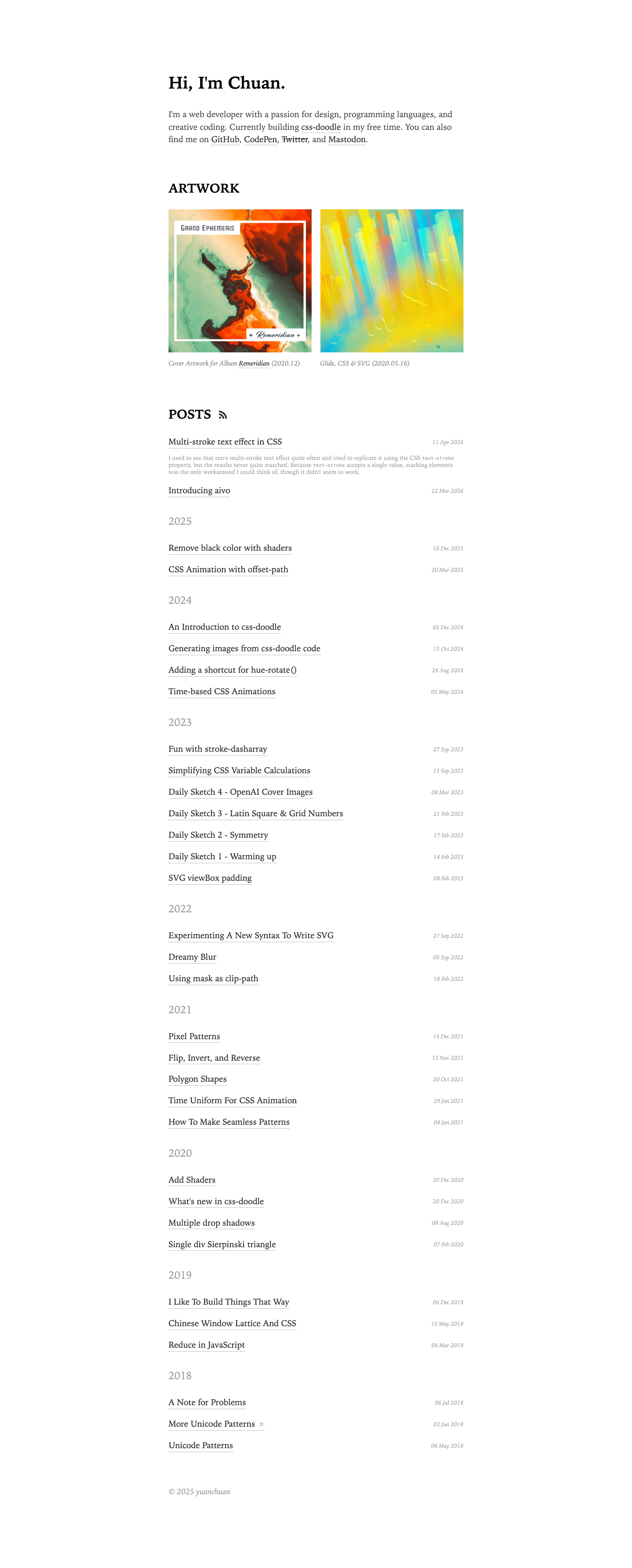 Yuanchuan - full page scroll