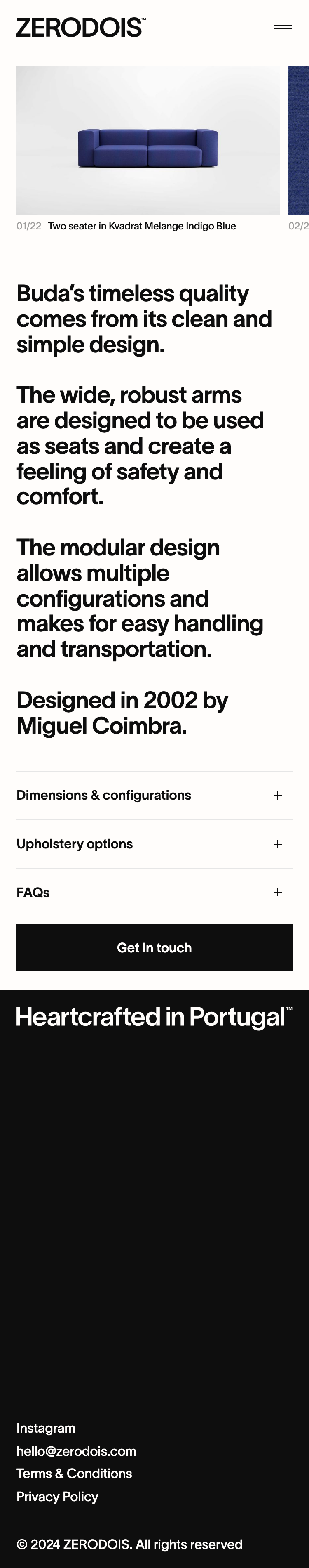 Zerodois · Buda - mobile full page
